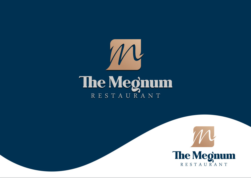 The Megnum Restoranı İçin Logo Tasarım. yarışmasına tasarımcı metsanat tarafından sunulan  tasarım 