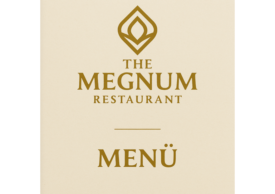 The Megnum Restoranı İçin Logo Tasarım. yarışmasına tasarımcı inanç doğan tarafından sunulan  tasarım 
