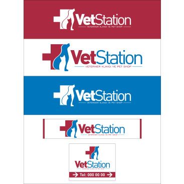 VET STATION VETERİNER KLİNİĞİ   LOGO  yarışmasına tasarımcı RΛPİDO tarafından sunulan  tasarım 
