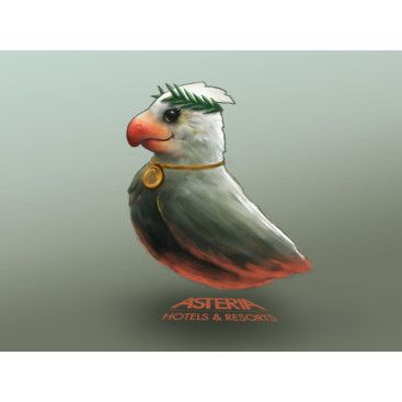 Otel Grubu için Maskot Tasarım Yarışması yarışmasına tasarımcı AtillaKaan tarafından sunulan  tasarım 