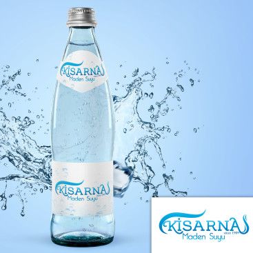 kisarna maden suyu için logo çalışması yarışmasına tasarımcı Tugceska tarafından sunulan  tasarım 