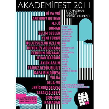 Akademifest 2011 Afiş Tasarımı yarışmasına tasarımcı himhili tarafından sunulan  tasarım 