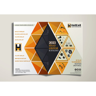 HAKKAR MAKİNA FİYAT LİSTESİ KAPAK SAYFA yarışmasına tasarımcı dasein'oe tarafından sunulan  tasarım 