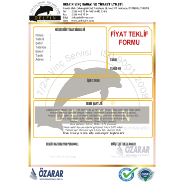 Delfin Vinç Kurumsal Kimlik Tasarımı  yarışmasına tasarımcı charcoal tarafından sunulan  tasarım 