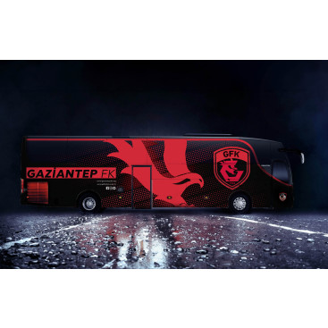 Gaziantep FK Takım Otobüsü Tasarımı yarışmasına tasarımcı pixelpalette tarafından sunulan  tasarım 