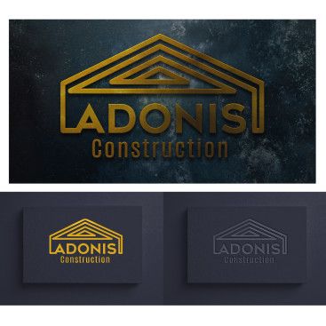 Adonis Construction Logo Tasarımı yarışmasına tasarımcı ilksen tarafından sunulan  tasarım 