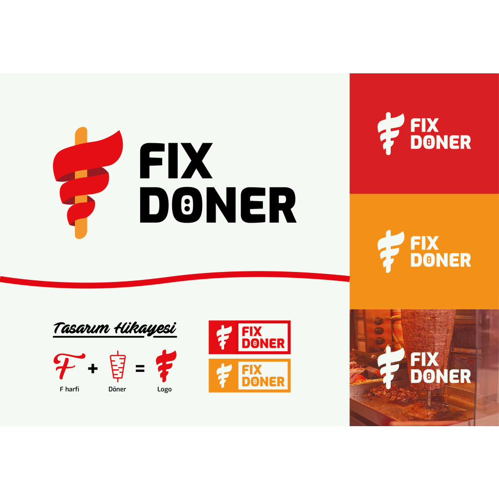 Fix Döner Logo Tasarım Yarışması yarışmasına Fatihmy tarafından girilen tasarım