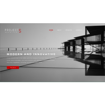 PROJECTS ARCHİTECTS - WEB TASARIM YARIŞ! yarışmasına tasarımcı piyon 〄 tarafından sunulan  tasarım 