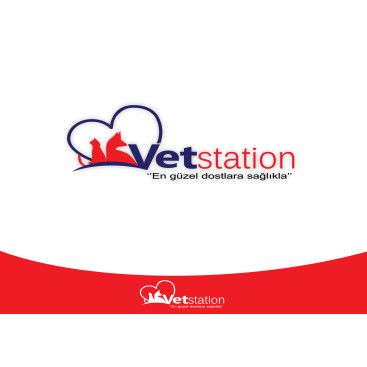 VET STATION VETERİNER KLİNİĞİ   LOGO  yarışmasına tasarımcı dream_design tarafından sunulan  tasarım 