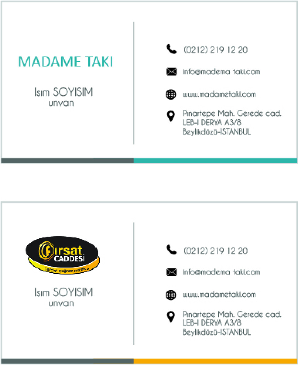 Tasarlayan busra_kara-2 Marka Tek Kartvizit