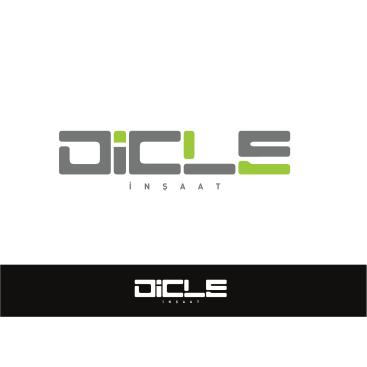DİCLE İNŞAATA LOGO TASARIMI yarışmasına tasarımcı ELORA DESIGN tarafından sunulan  tasarım 