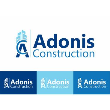 Adonis Construction Logo Tasarımı yarışmasına tasarımcı 443618 tarafından sunulan  tasarım 