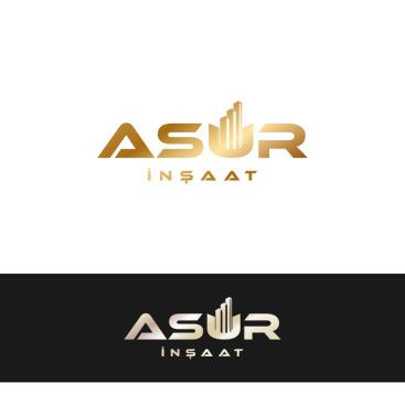 ASUR İNŞAAT İÇİN LOGO TASARIM yarışmasına tasarımcı gokhandesignr tarafından sunulan  tasarım 