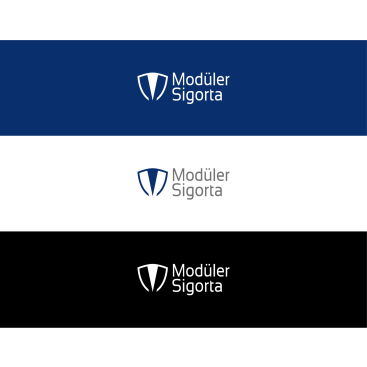 Modüler Sigorta Logo Tasarımı yarışmasına tasarımcı EmiqaQanpir tarafından sunulan  tasarım 