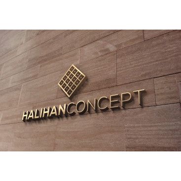 HALIHAN markası için logo ve tabela yarışmasına tasarımcı ekaredesign tarafından sunulan  tasarım 