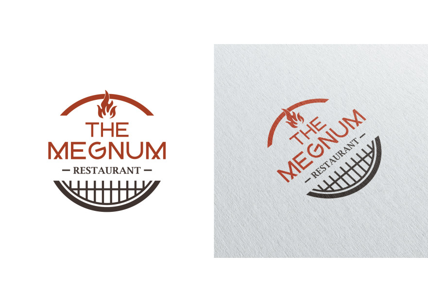 The Megnum Restoranı İçin Logo Tasarım. yarışmasına tasarımcı seydanurblgn tarafından sunulan  tasarım 