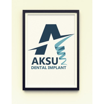 Aksu Dental İmplant Yeni Logosunu Arıyor yarışmasına tasarımcı zeze tarafından sunulan  tasarım 