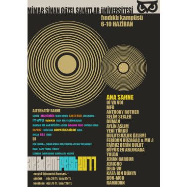 Akademifest 2011 Afiş Tasarımı yarışmasına tasarımcı etuc tarafından sunulan  tasarım 