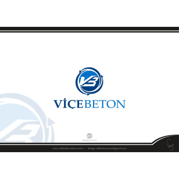 VİÇE BETON Logo Yarışması Başladı yarışmasına tasarımcı volkanKocaman tarafından sunulan  tasarım 