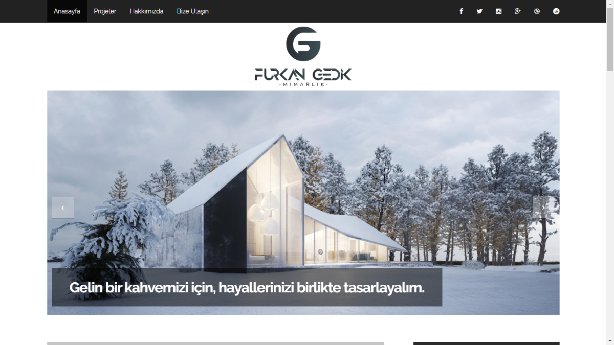 Tasarlayan PremiumArt-Mimari Tasarım sitesi / Modern ve Basic