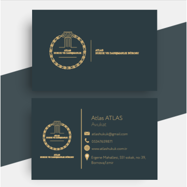 Hukuk bürom için logo ve kartvizit yarışmasına tasarımcı korkmazirem tarafından sunulan  tasarım 