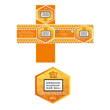 Organik bal kavanozu kutusu yarışmasına tasarımcı Pineappleᵀᴹ tarafından sunulan  tasarım 