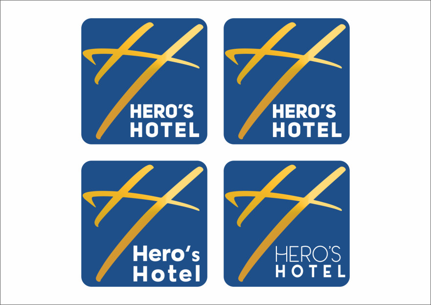 Hero’s hotel logo veya logotype yarışmasına tasarımcı erkaraonur tarafından sunulan  tasarım 