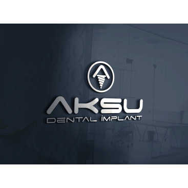 Aksu Dental İmplant Yeni Logosunu Arıyor yarışmasına tasarımcı GEZEGENGRΛFİK™ tarafından sunulan  tasarım 
