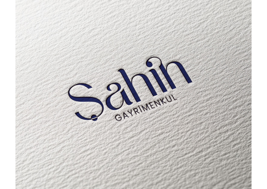 Şahin Gayrimenkul Logo + Kurumsal Kimlik yarışmasına tasarımcı pinkselldesign tarafından sunulan  tasarım 