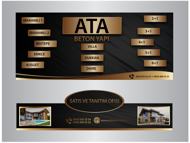 İnsaat firmamıza proje broşürü