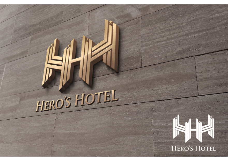 Hero’s hotel logo veya logotype yarışmasına tasarımcı neharbalin tarafından sunulan  tasarım 