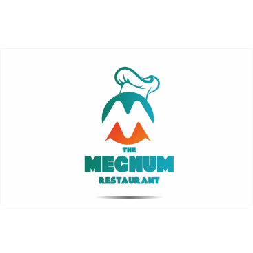 The Megnum Restoranı İçin Logo Tasarım. yarışmasına tasarımcı ErcanH tarafından sunulan  tasarım 