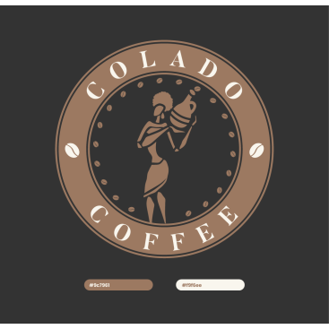 Kahve zinciri markamızın logo tasarımı yarışmasına tasarımcı ak4 tarafından sunulan  tasarım 