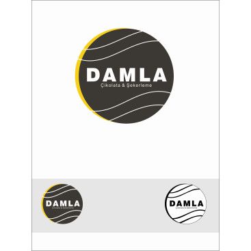 DAMLA Çikolata ve Şekerleme logo tasarım yarışmasına tasarımcı Ou Creative  tarafından sunulan  tasarım 