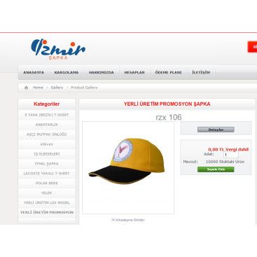 İzmir Şapka Logo Tasarımı yarışmasına tasarımcı Ahenk tarafından sunulan  tasarım 