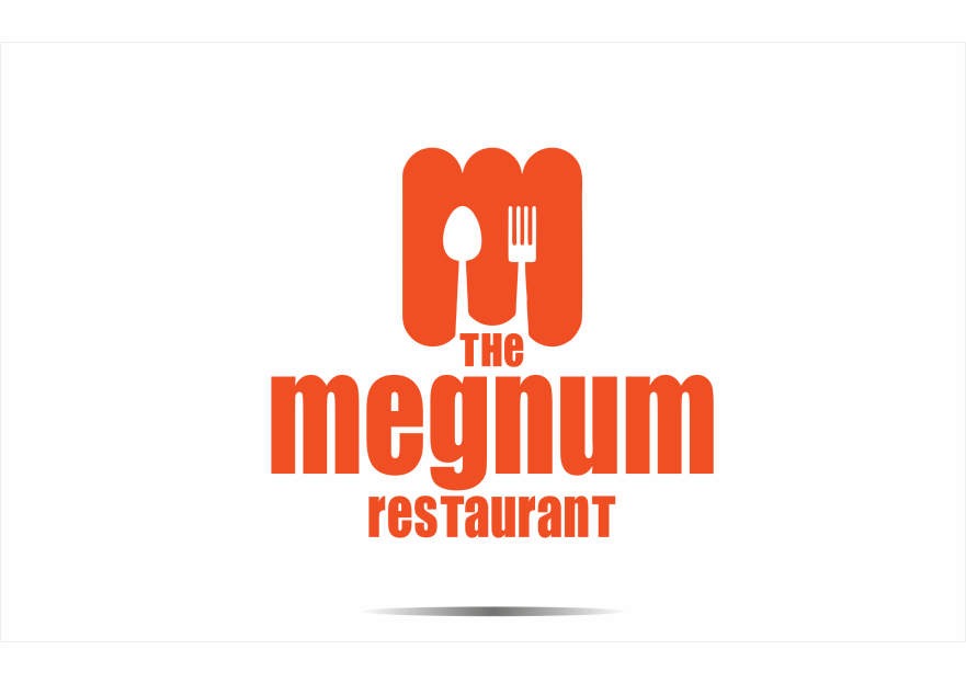 The Megnum Restoranı İçin Logo Tasarım. yarışmasına tasarımcı ErcanH tarafından sunulan  tasarım 