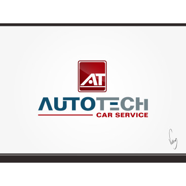 AUTOTECH CAR SERVICE Logo Tasarimi yarışmasına tasarımcı volkanKocaman tarafından sunulan  tasarım 