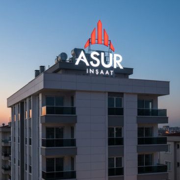 ASUR İNŞAAT İÇİN LOGO TASARIM yarışmasına tasarımcı Karagrafi tarafından sunulan  tasarım 