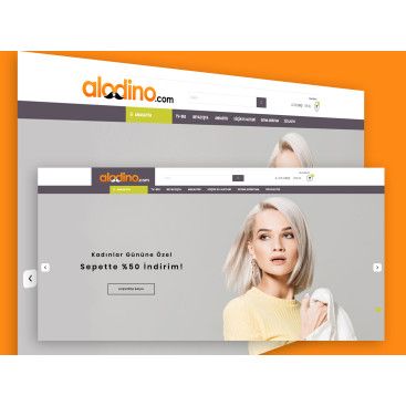 (alodino.com) e ticaret sitesi için  yarışmasına tasarımcı grfkismail tarafından sunulan  tasarım 