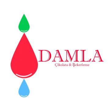 DAMLA Çikolata ve Şekerleme logo tasarım yarışmasına tasarımcı TeZCaN tarafından sunulan  tasarım 