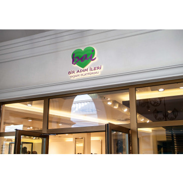 Bir Adım İleri Yaşam Platformu LOGO yarışmasına tasarımcı İlknur topal tarafından sunulan  tasarım 