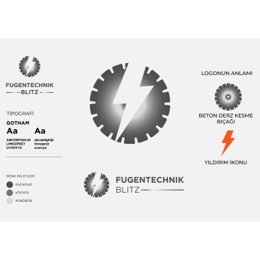 Beton derz kesme firmasi icin logo yarışmasına tasarımcı Floyn tarafından sunulan  tasarım 