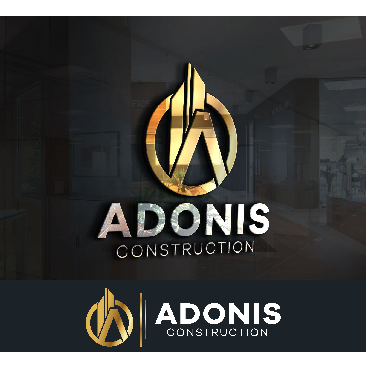 Adonis Construction Logo Tasarımı yarışmasına tasarımcı ADGraphic tarafından sunulan  tasarım 