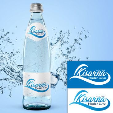kisarna maden suyu için logo çalışması yarışmasına tasarımcı Tugceska tarafından sunulan  tasarım 