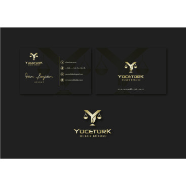 avukatlık ofisine logo ve kart tasarlama yarışmasına tasarımcı dcreagraph tarafından sunulan  tasarım 