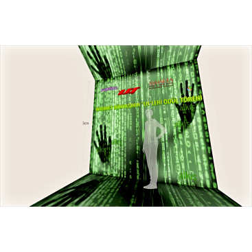 Ödül töreni stand tasarımı yarışmasına tasarımcı YSS tarafından sunulan  tasarım 