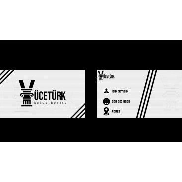 avukatlık ofisine logo ve kart tasarlama yarışmasına tasarımcı burakciftci tarafından sunulan  tasarım 