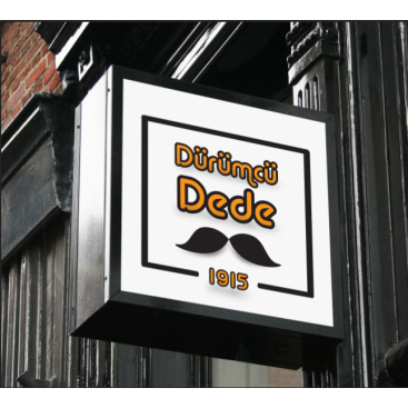 Sade ve klas bir tabela  yarışmasına tasarımcı BRN GRAPHİCAL tarafından sunulan  tasarım 