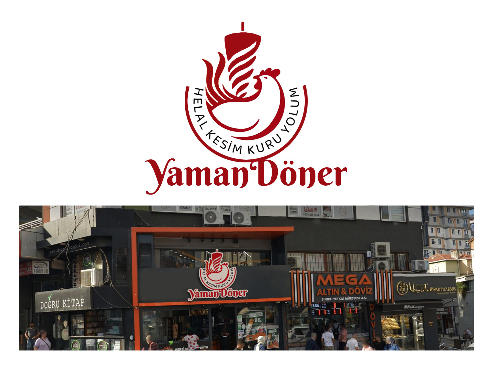 Tasarlayan grafikodam-Kuru Yolum Helal Tavuk Döner Markası 