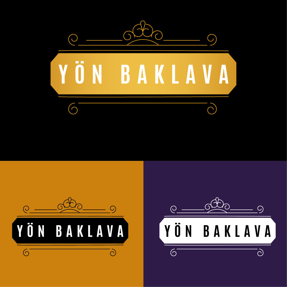 Tasarlayan ozanurtekin-Yön Baklava şirketimiz için sade ve şık